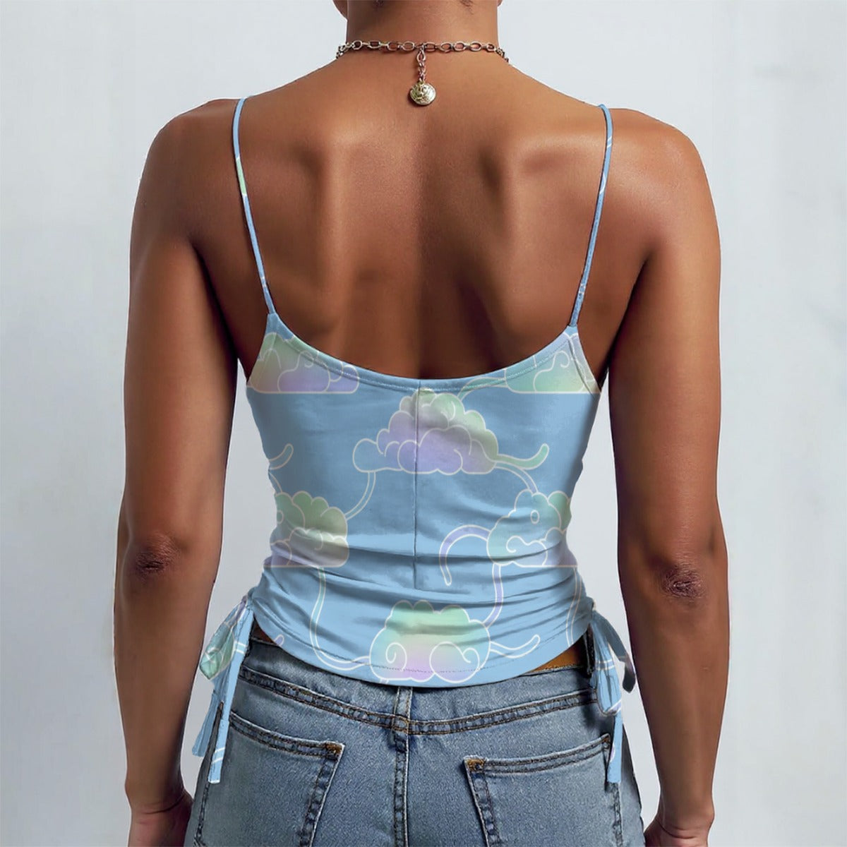 All-over Print Drawstring Camisole