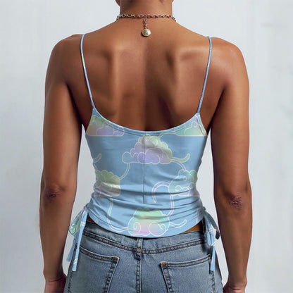 All-over Print Drawstring Camisole
