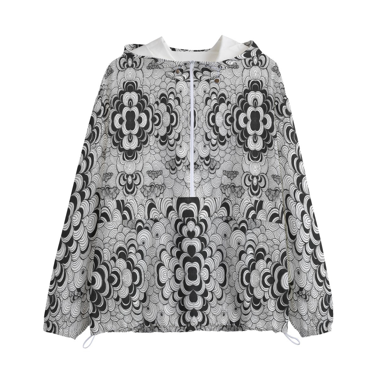 Unisex Pullover Jacket With Zipper Closure