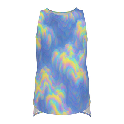 Men's Curved Hem Long Tank Top