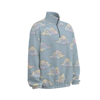 Unisex Turtleneck Zippered Sweatshirt
