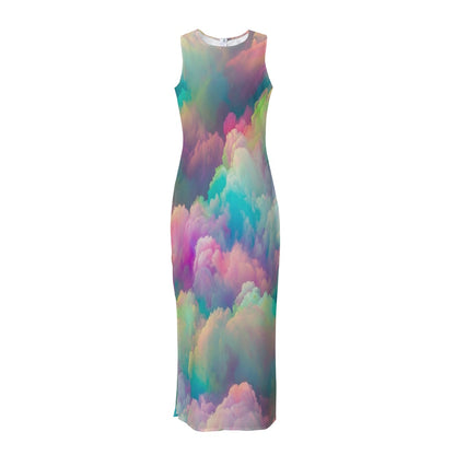 Women's Beach Perspective Chiffon Sleeveless Dress