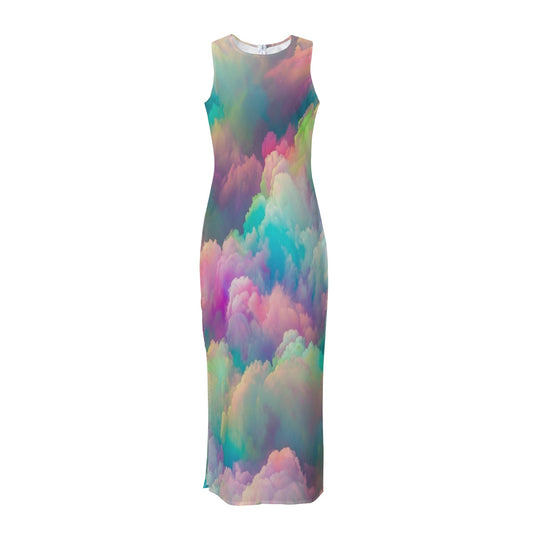 Women's Beach Perspective Chiffon Sleeveless Dress