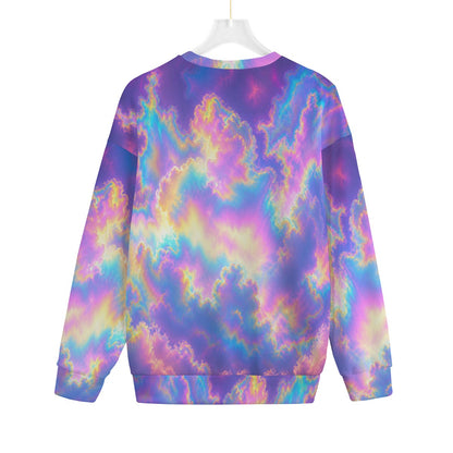 Unisex Drop-shoulder Knitted Fleece Sweater - view 2