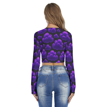 Women's Round Neck Crop Top T-Shirt