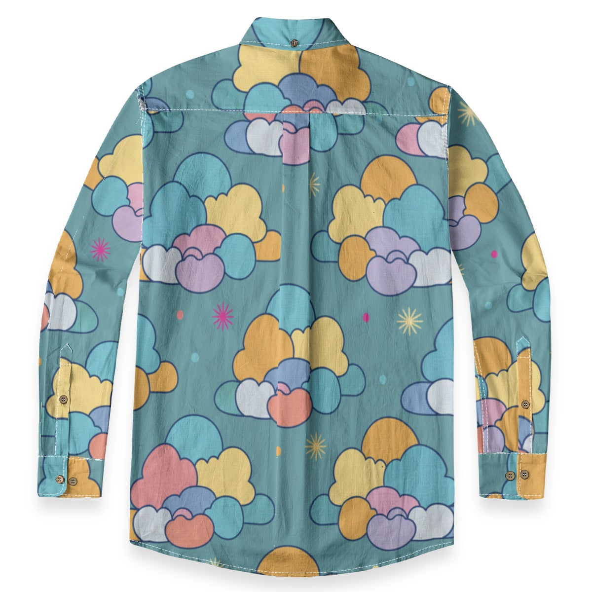 Men's Casual Lapel Long Sleeve Shirt|125GSM Cotton