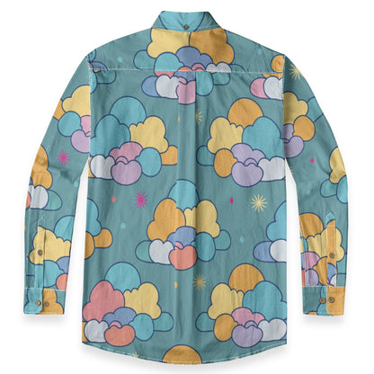 Men's Casual Lapel Long Sleeve Shirt|125GSM Cotton
