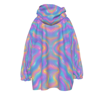 Unisex Kid's Sherpa Fleece Hoodie Blanket