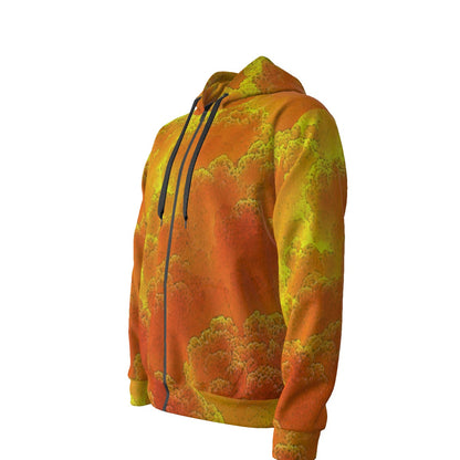 Unisex Zipper Hoodie With Black Lining