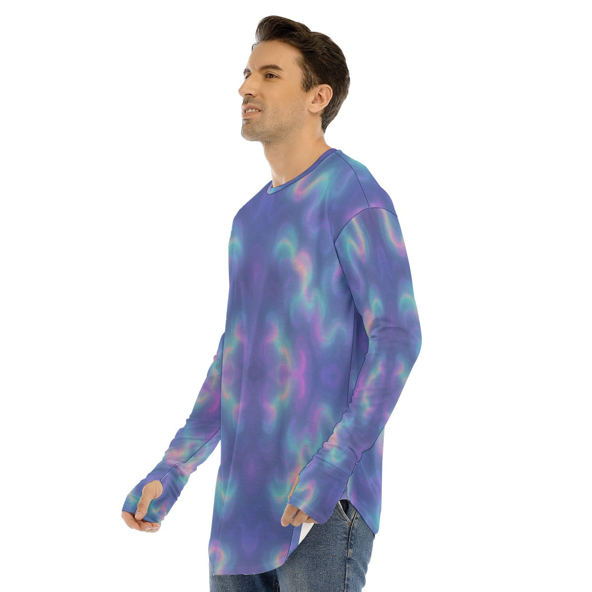 Men's Fingerless Long Sleeve T-shirt