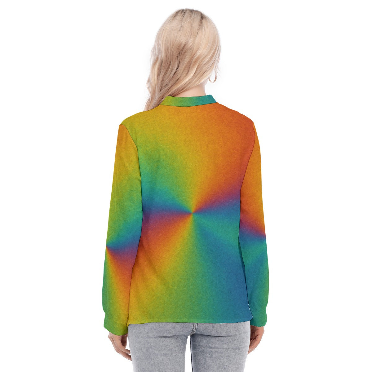 Women's Long Sleeve Blouse With Button Closure