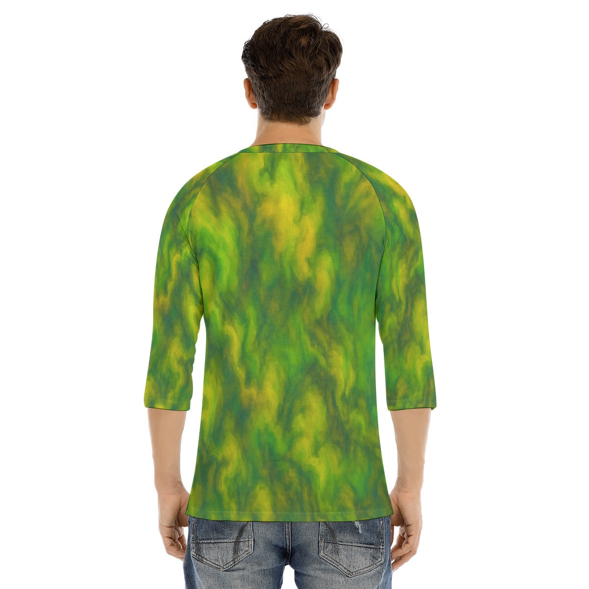 Men's Bracelet Sleeve T-shirt With Button Closure - view 4