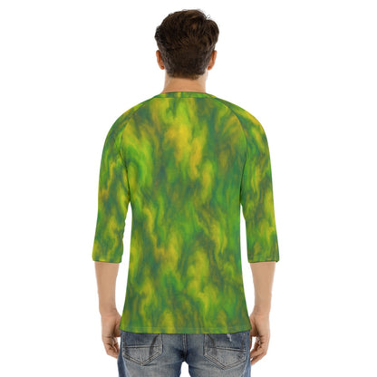 Men's Bracelet Sleeve T-shirt With Button Closure - view 4