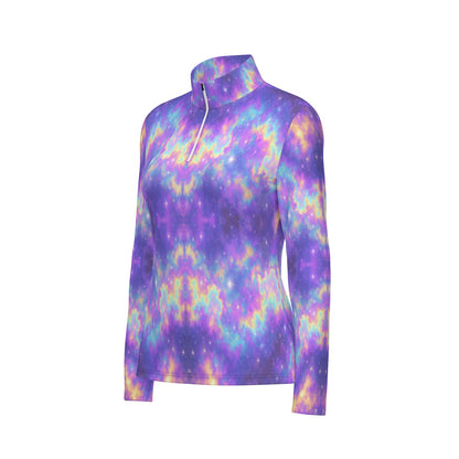 Women's Sports Collar Jersey With Long Sleeve