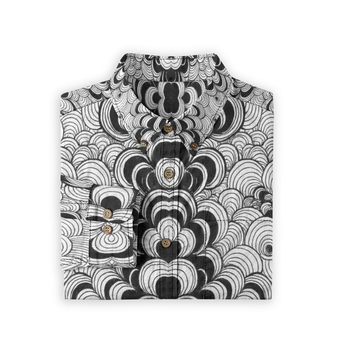 Men's Casual Lapel Long Sleeve Shirt|125GSM Cotton