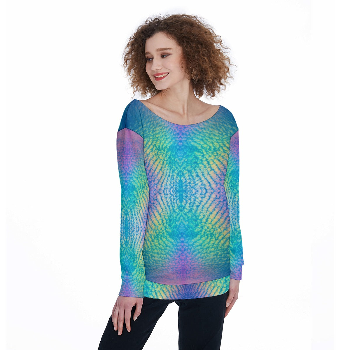 Women's Off-Shoulder Sweatshirt
