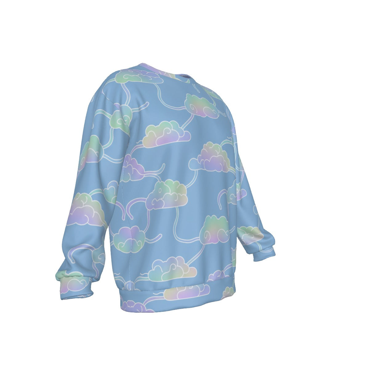 Men's Drop Shoulder Round Neck Long-Sleeved Sweatshirt