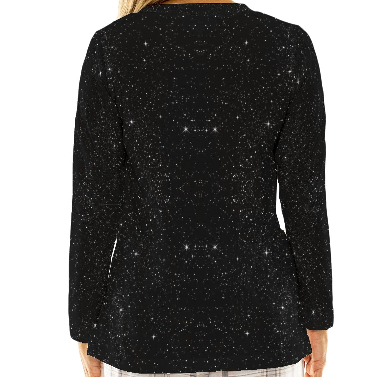 Women's Loose V-Neck T-Shirt With Long Sleeve