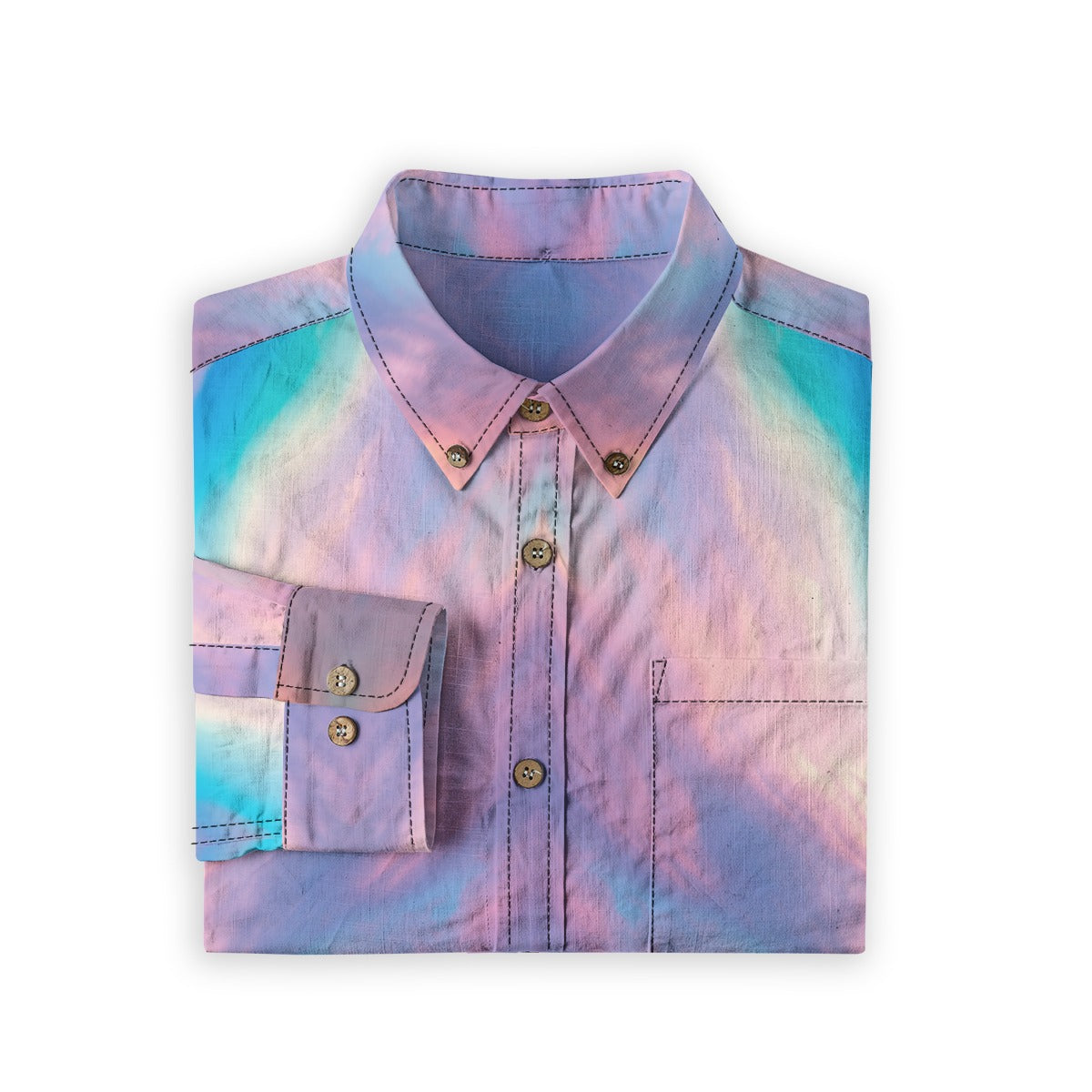 Men's Casual Lapel Long Sleeve Shirt|125GSM Cotton