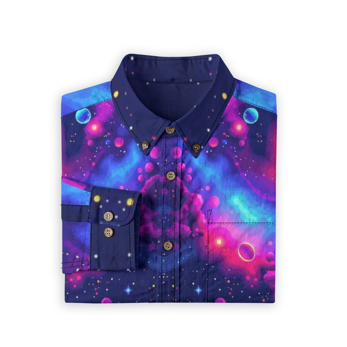 Men's Casual Lapel Long Sleeve Shirt|125GSM Cotton