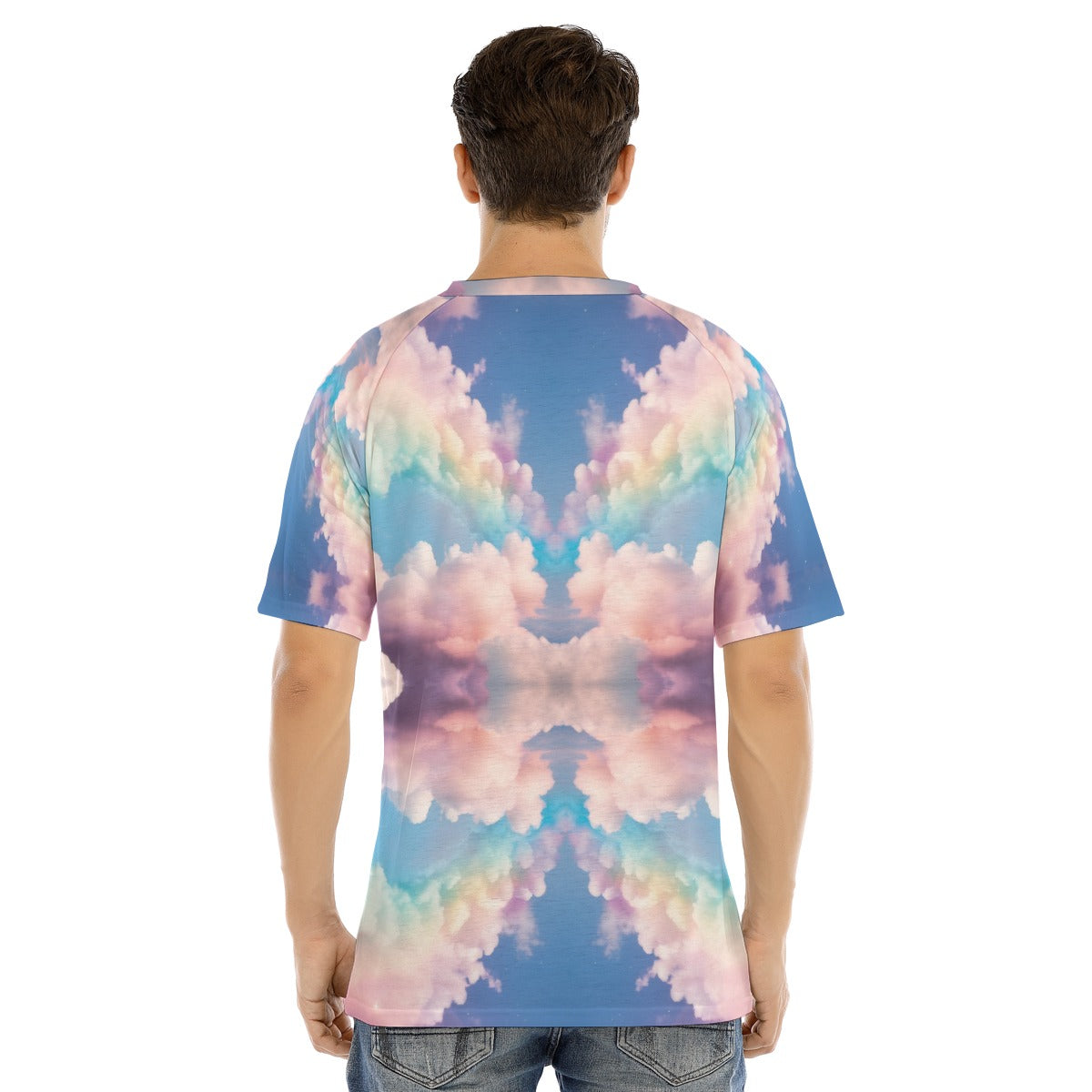 Men's Raglan Sleeve T-shirt With Button Closure
