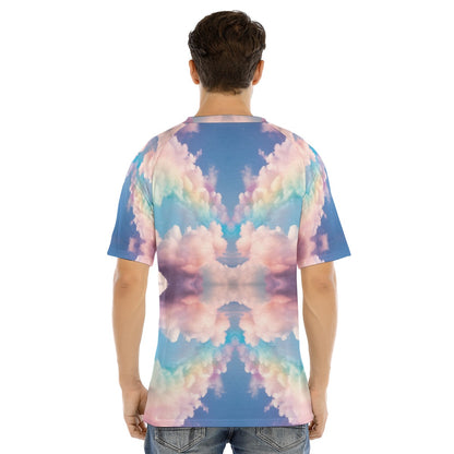 Men's Raglan Sleeve T-shirt With Button Closure