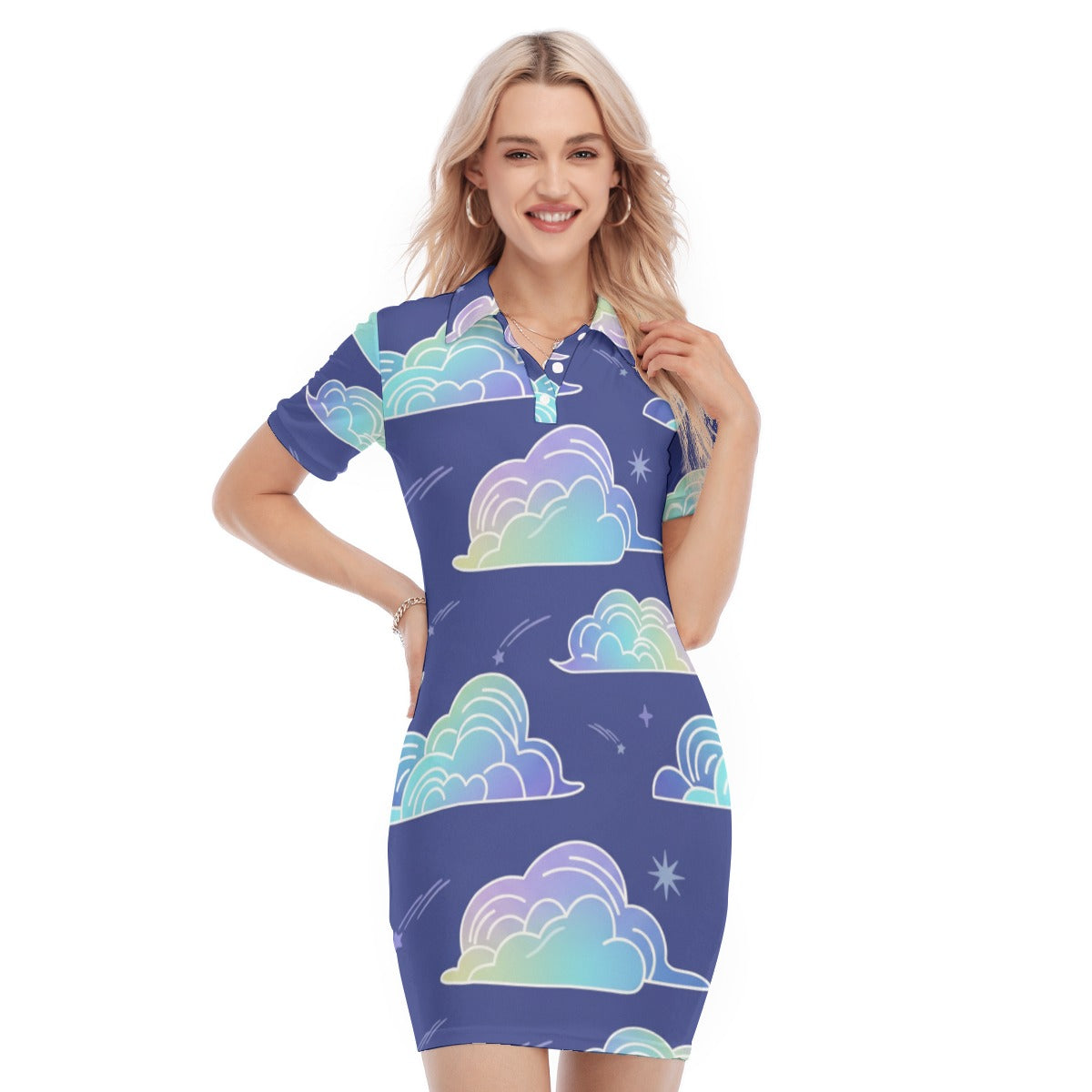 Women's Polo Collar Dress