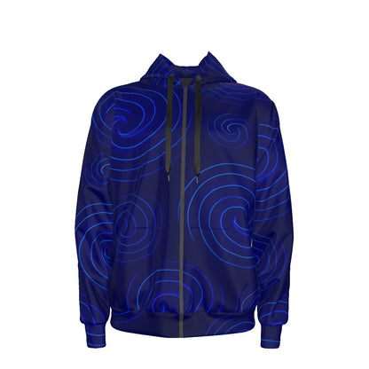 Unisex Zipper Hoodie With Black Lining