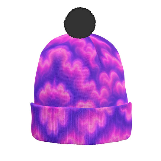 Knitted Hat With Pom-Pom