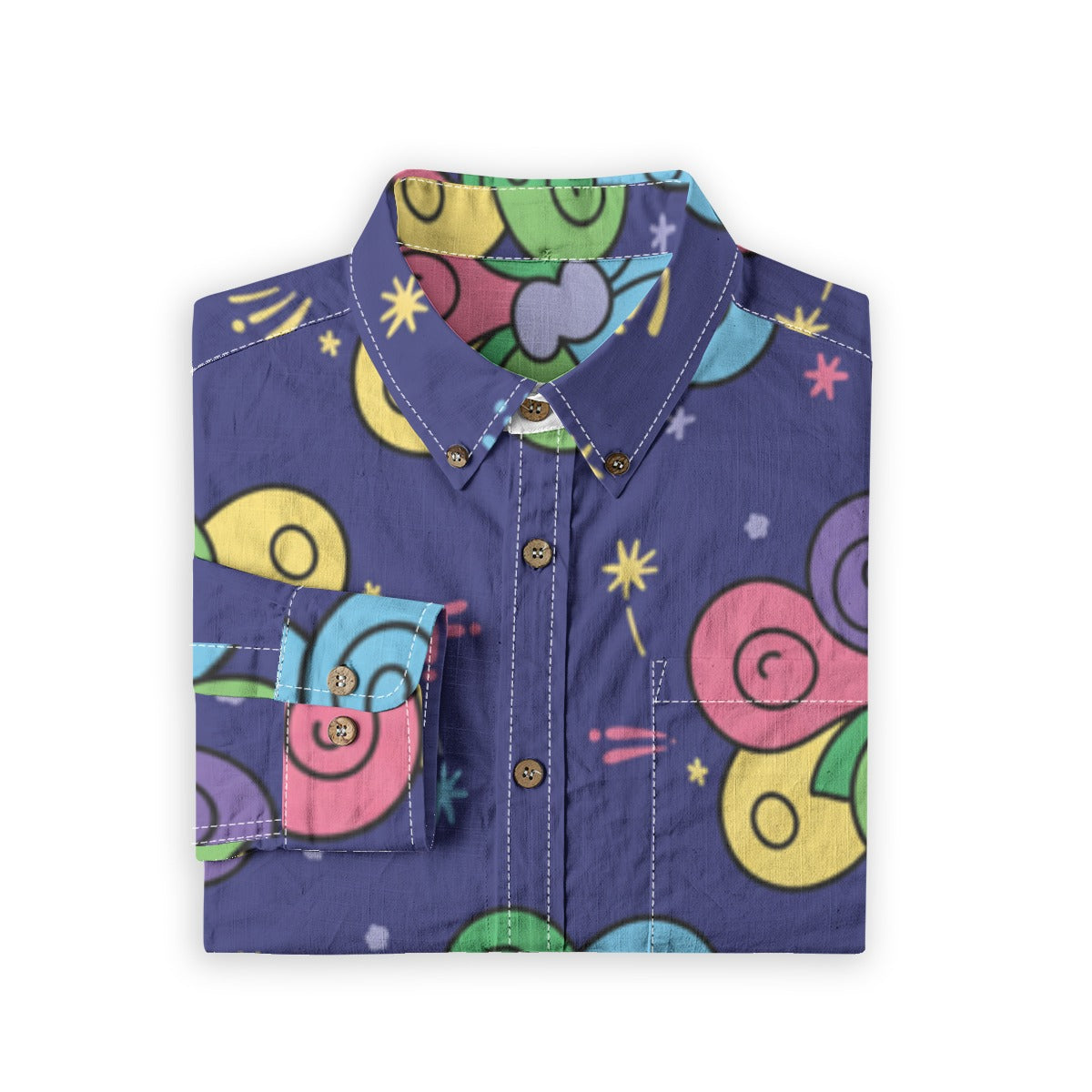 Men's Casual Lapel Long Sleeve Shirt|125GSM Cotton