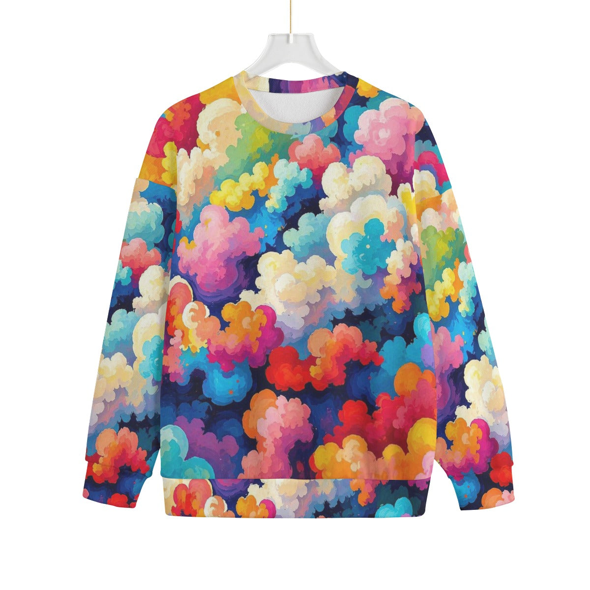 Unisex Drop-shoulder Knitted Fleece Sweater - view 1