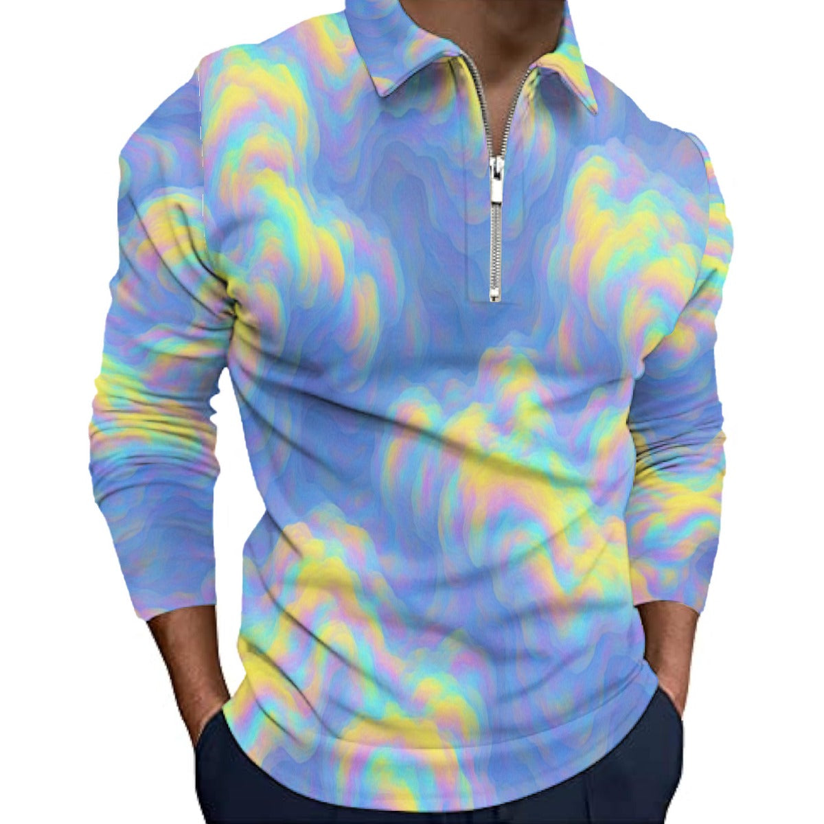 Unisex Men’s Quarter Zip Pullover Sweatshirt