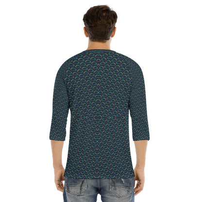Men's Bracelet Sleeve T-shirt With Button Closure - view 4