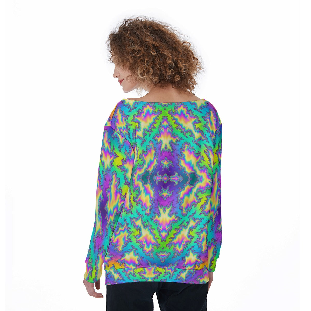 Women's Off-Shoulder Sweatshirt