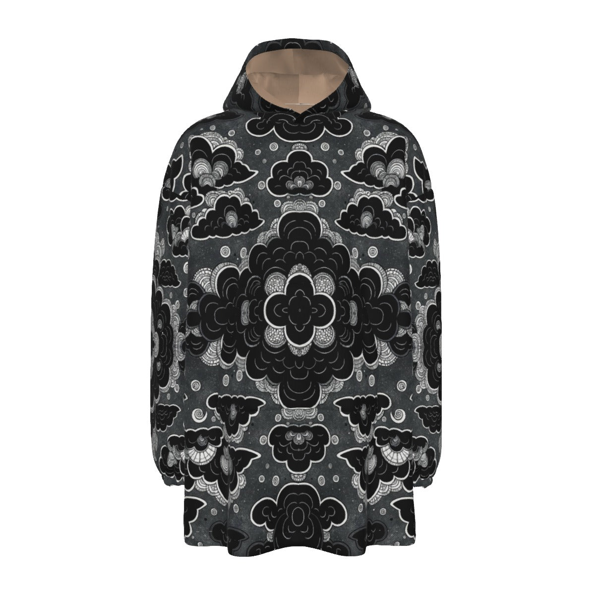 Unisex Sherpa Fleece Hoodie Blanket