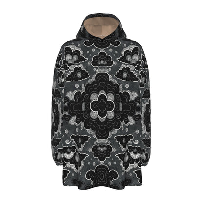 Unisex Sherpa Fleece Hoodie Blanket