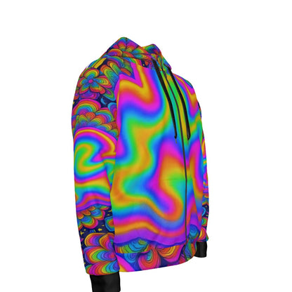 Unisex Zipper Hoodie With Black Lining