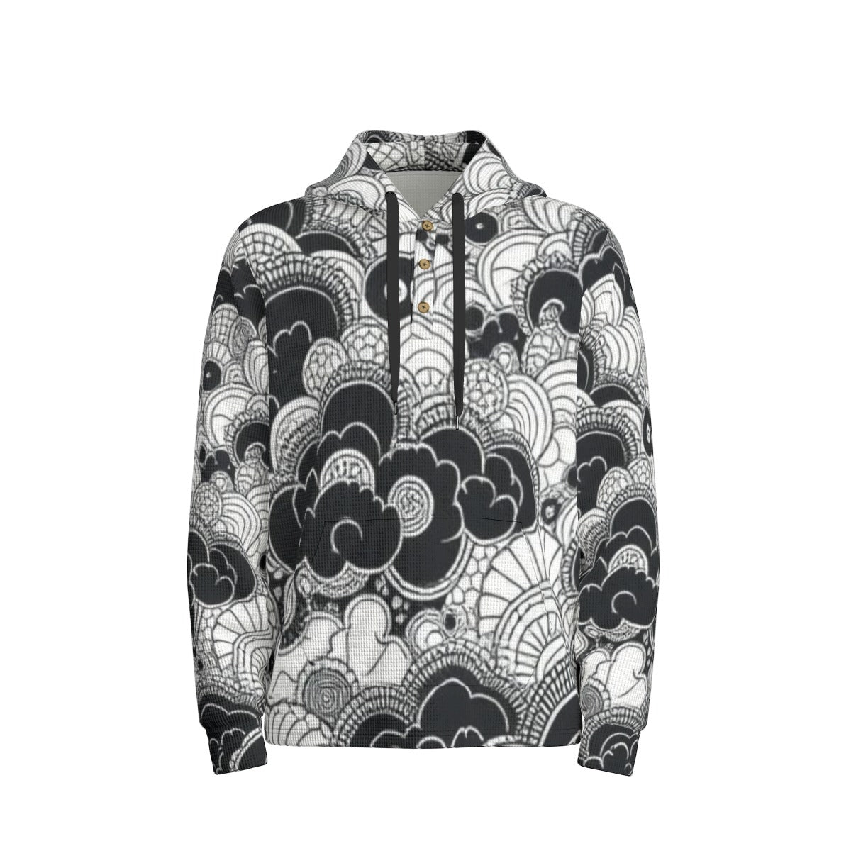Men's Half Button Hoodie