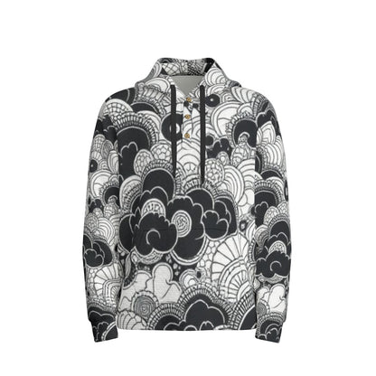 Men's Half Button Hoodie