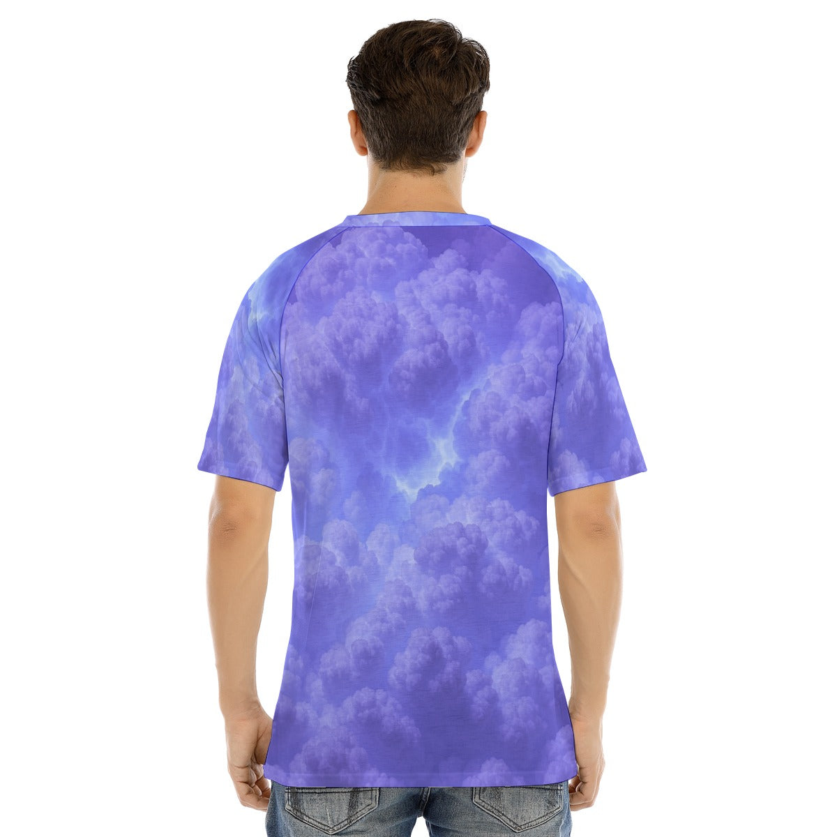 Men's Raglan Sleeve T-shirt With Button Closure