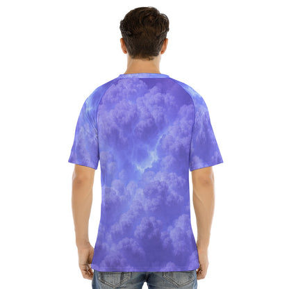 Men's Raglan Sleeve T-shirt With Button Closure