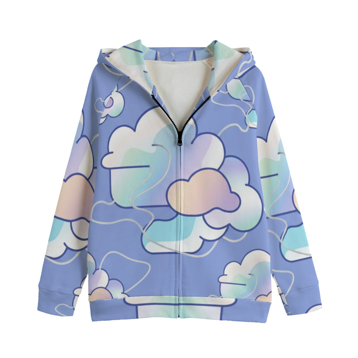 Kid's Zip Up Raglan Sleeve Hoodie | 310GSM Cotton