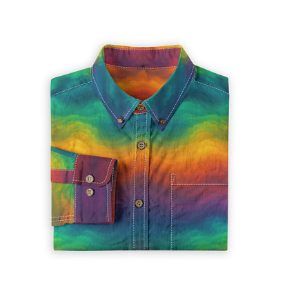 Men's Casual Lapel Long Sleeve Shirt|125GSM Cotton