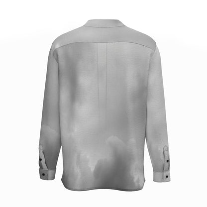 Unisex New Men'S Business Long-Sleeved Imitation Linen Shirt