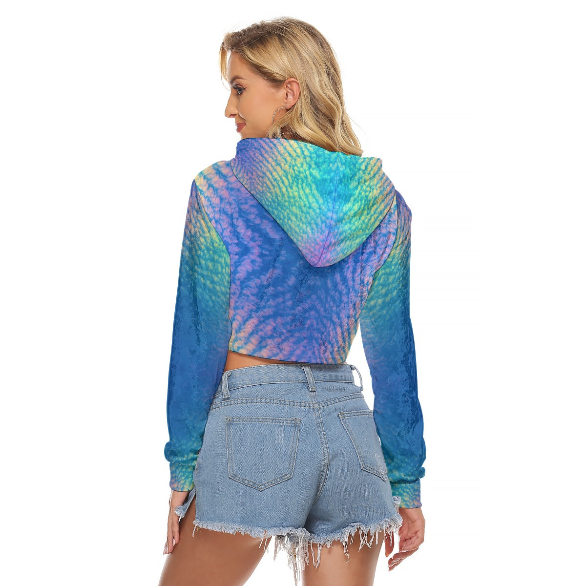 Women's Crop Top Hoodie|Velvet