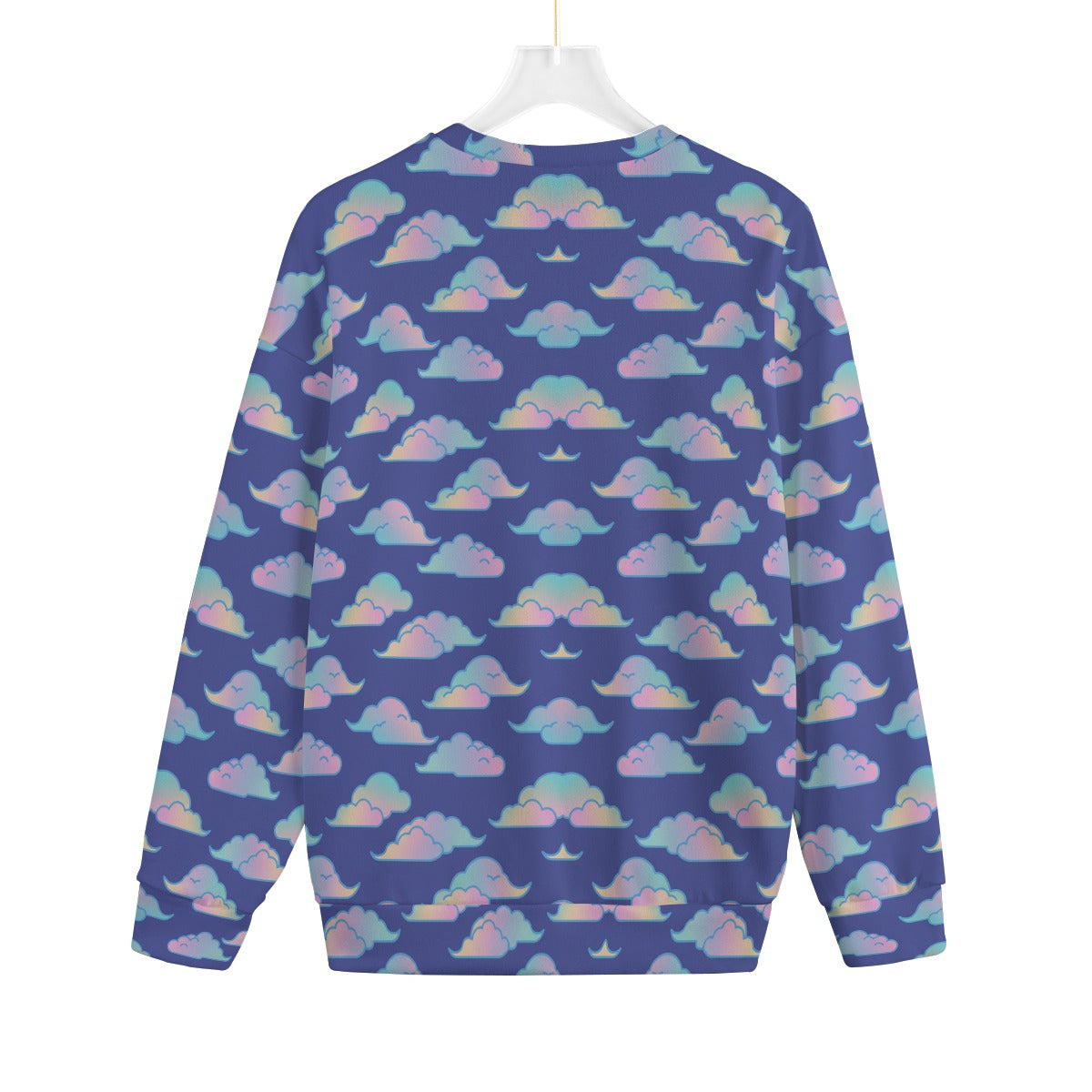 Unisex Drop-shoulder Knitted Fleece Sweater - view 2