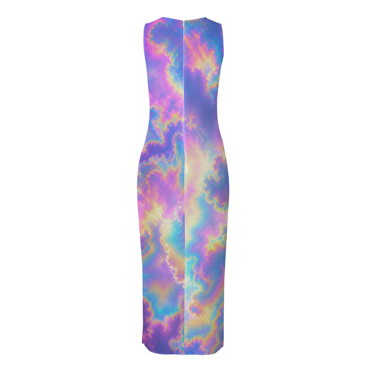 Women's Beach Perspective Chiffon Sleeveless Dress