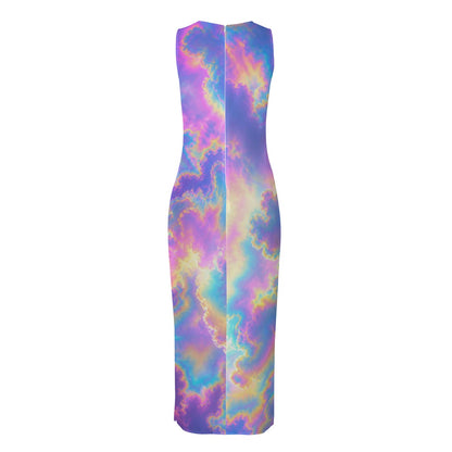 Women's Beach Perspective Chiffon Sleeveless Dress
