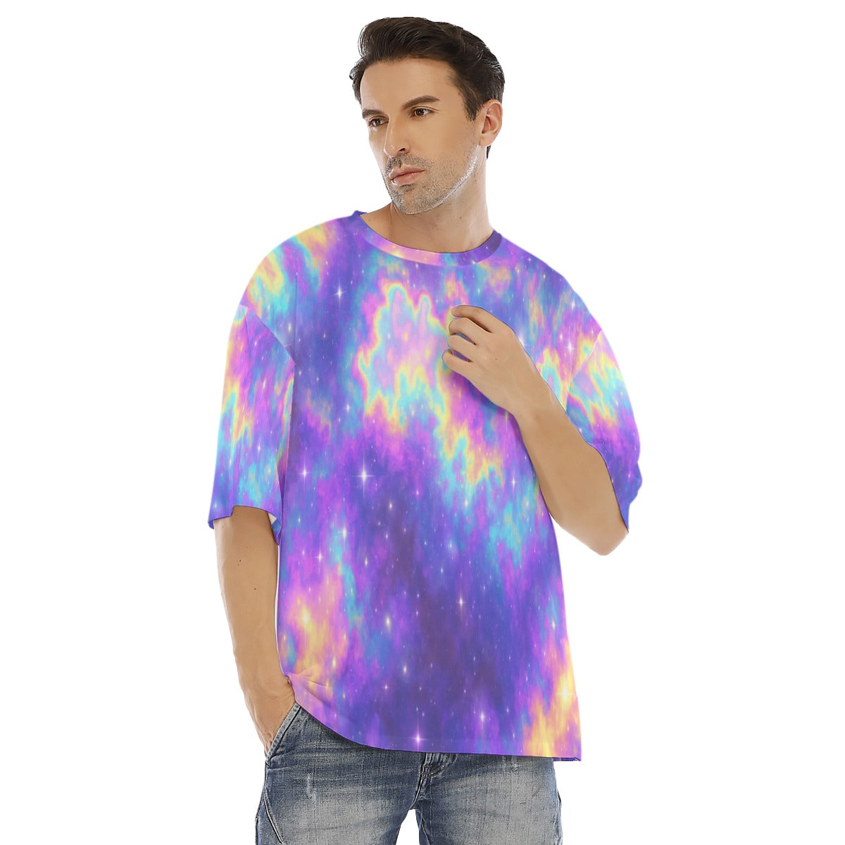 Men's Drop Shoulder T-shirt With Short Sleeve