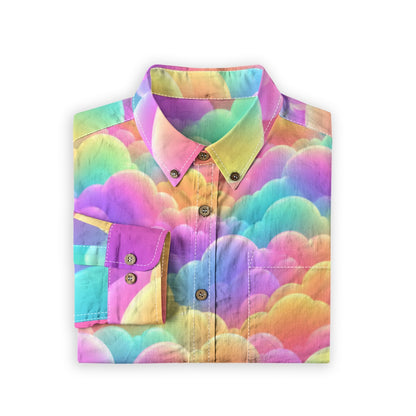 Men's Casual Lapel Long Sleeve Shirt|125GSM Cotton